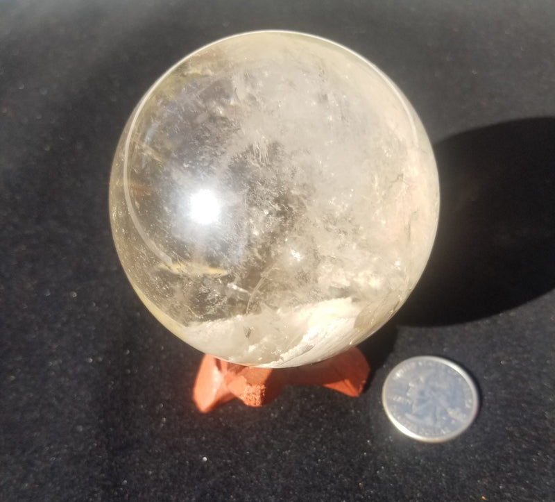 inclusion quartz sphere